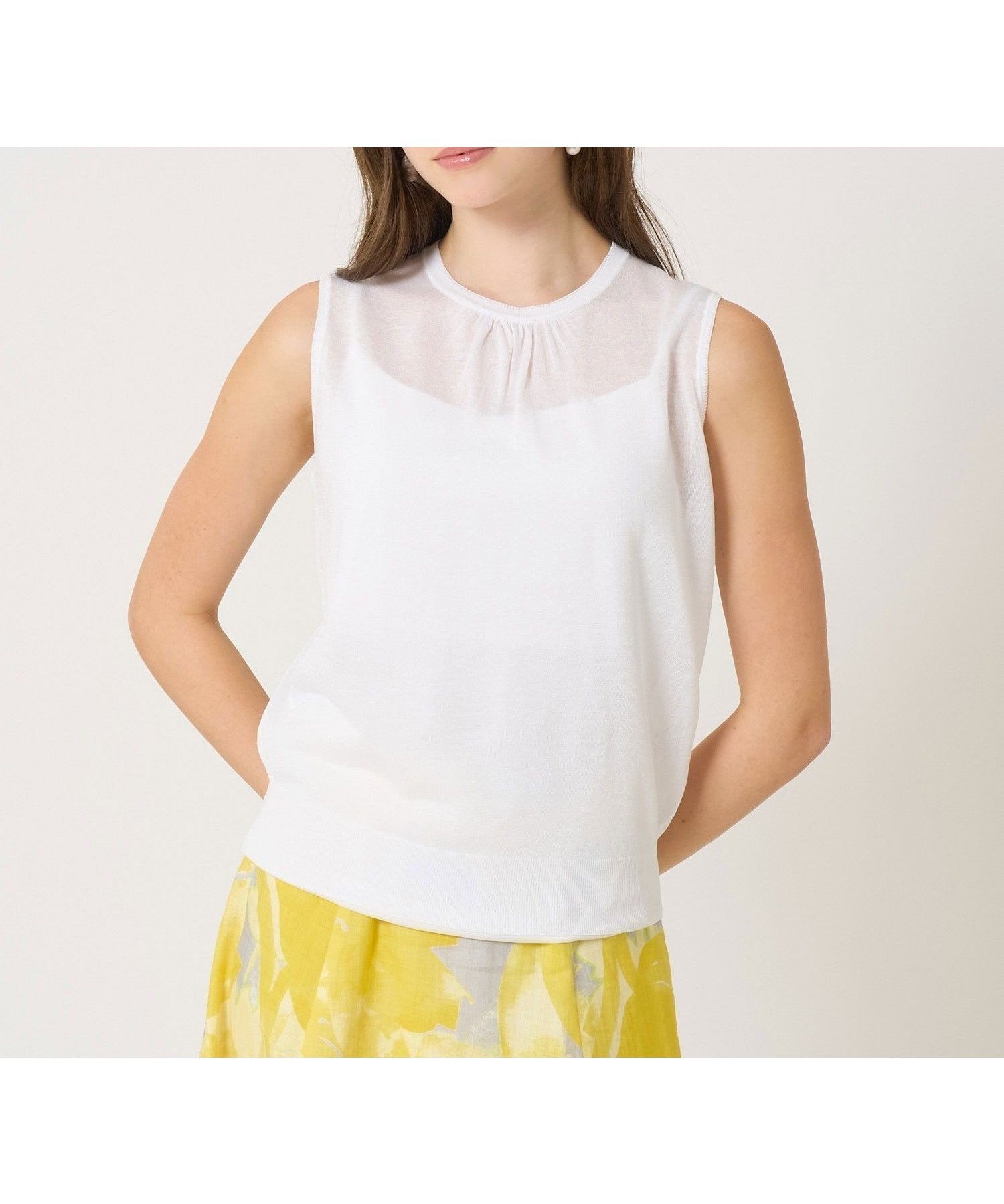 【アナイ/ANAYI】のシアー天竺ギャザー プルオーバー インテリア・キッズ・メンズ・レディースファッション・服の通販 founy(ファニー) ファッション Fashion レディースファッション Fashion for Women トップス・カットソー Cut & Sew Tops カジュアルプルオーバー・ニットトップス Pullovers & Knit Tops / Casual Pullovers アンサンブル Ensemble Set イタリア Italy ギャザー Gathered, Ruffled コンパクト Compact, Small Size シアー Sheer, See-Through スマート Smart, Elegant 人気 Popular, Best Seller プリント Print, Printed Pattern S/S・春夏 SS, Spring/Summer, Warm Season 再入荷 Restock / Back in Stock 夏 Summer white|ID: prp329100004795143 ipo3291000000034791261