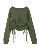 【エックスガール/X-girl】のX-girl/FADED DRAWSTRING L/S TOP 人気、トレンドファッション・服の通販 founy(ファニー) ファッション Fashion レディースファッション Fashion for Women ワンピース Dresses コンパクト Compact, Small Size ストレッチ Stretch, Stretchy Fabric トレンド Trend, Trending Now 長袖 Long Sleeve, Full Sleeve フロント Front, Front Design ミニスカート Mini Skirt, Short Skirt ワンポイント One Point, Statement Accent おすすめ Recommended / Our Picks thumbnail OLIVE|ID: prp329100004795146 ipo3291000000034791285