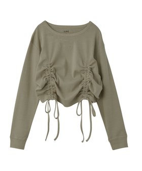 【エックスガール/X-girl】のX-girl/FADED DRAWSTRING L/S TOP 人気、トレンドファッション・服の通販 founy(ファニー) ファッション Fashion レディースファッション Fashion for Women ワンピース Dresses コンパクト Compact, Small Size ストレッチ Stretch, Stretchy Fabric トレンド Trend, Trending Now 長袖 Long Sleeve, Full Sleeve フロント Front, Front Design ミニスカート Mini Skirt, Short Skirt ワンポイント One Point, Statement Accent おすすめ Recommended / Our Picks |ID:prp329100004795146