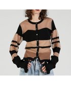 【プランク プロジェクト/PRANK PROJECT】のコントラストボーダーニットトップ 人気、トレンドファッション・服の通販 founy(ファニー) ファッション Fashion レディースファッション Fashion for Women トップス・カットソー Cut & Sew Tops ニット Knit Tops & Sweaters ギャザー Gathered, Ruffled シアー Sheer, See-Through リブニット Rib Knit, Ribbed Knit 羽織 Haori, Light Jacket thumbnail BGE|ID: prp329100004795147 ipo3291000000034927269