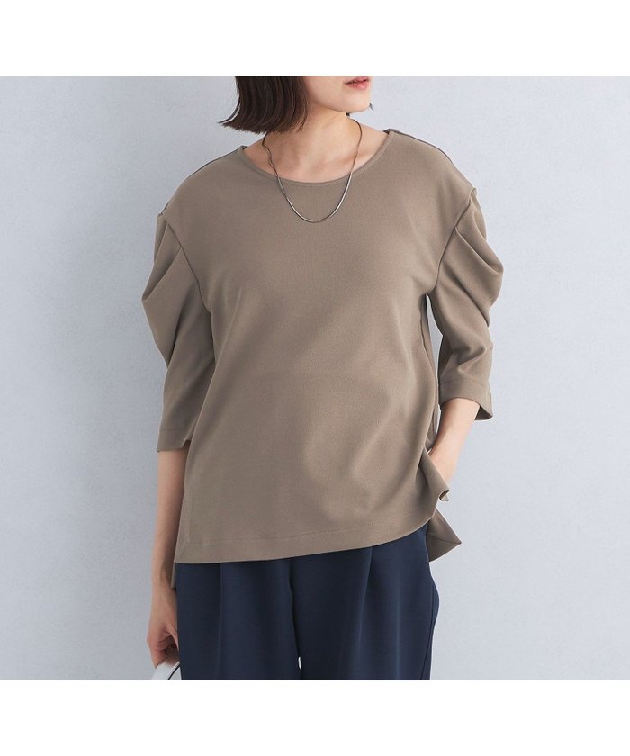 【ユナイテッドアローズ/UNITED ARROWS】のジョーゼット タック スリーブ プルオーバー カットソー インテリア・キッズ・メンズ・レディースファッション・服の通販 founy(ファニー) https://founy.com/ ファッション Fashion レディースファッション Fashion for Women トップス・カットソー Cut & Sew Tops カジュアルプルオーバー・ニットトップス Pullovers & Knit Tops / Casual Pullovers カットソー・ベーシックTシャツ Cut-and-Sewn Tops / Stretch Tees & Basics 秋 Autumn カットソー Cut and Sewn Top ジョーゼット Georgette, Semi-Sheer Fabric スリーブ Sleeve, Long Sleeve / Short Sleeve フェミニン Feminine, Girly アウトレット Outlet / Clearance おすすめ Recommended / Our Picks ビジネス 仕事 通勤 Business / Work / Commuting |ID: prp329100004795148 ipo3291000000034791286