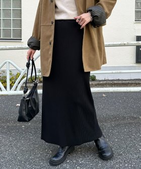 【ディスコート/Discoat】のリブナロースカート 人気、トレンドファッション・服の通販 founy(ファニー) ファッション Fashion レディースファッション Fashion for Women スカート Skirts シンプル Simple, Minimal スリット Slit, Slit Detail フィット Fit, Slim Fit リブニット Rib Knit, Ribbed Knit |ID:prp329100004795150