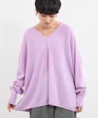 【バンヤードストーム/BARNYARDSTORM】のVネックホールガーメントニット【MADE IN JAPAN】 人気、トレンドファッション・服の通販 founy(ファニー) ファッション Fashion レディースファッション Fashion for Women トップス・カットソー Cut & Sew Tops ニット Knit Tops & Sweaters Vネックトップス V-Neck Tops / V-Cut Neckline Shirts ストール Stole, Wrap スマート Smart, Elegant チェック Check, Plaid, Tartan ホールガーメント WholeGarment, Seamless Knit エレガント 上品 Elegant 冬 Winter / This Winter 日本製 Made In Japan thumbnail パープル|ID: prp329100004795151 ipo3291000000034791310