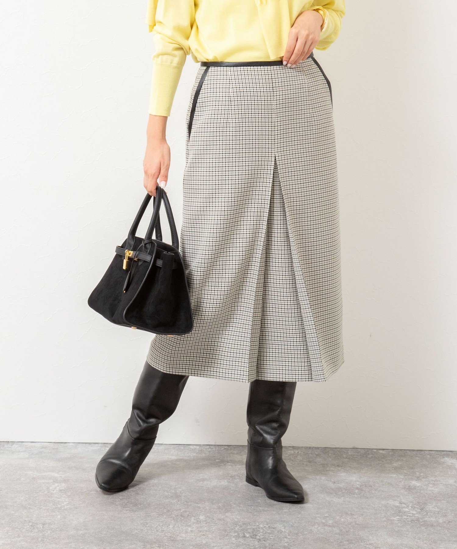 【ノーリーズ/NOLLEY'S】のウォッシャブルボックスタックトラペーズスカート インテリア・キッズ・メンズ・レディースファッション・服の通販 founy(ファニー) 　ファッション　Fashion　レディースファッション　Fashion for Women　スカート　Skirts　2025年　2025　2025-2026秋冬・A/W　Autumn/Winter 2025–26 AW25–26　おすすめ　Recommended / Our Picks　パイピング　Piping, Trim Design　フロント　Front, Front Design　ボックス　Boxy, Box Shape　ポケット　Pocket, Pocket Detail　ロング　Long, Long-Length　A/W・秋冬　Autumn/Winter　ブラック・グレー系1|ID: prp329100004795152 ipo3291000000035038027