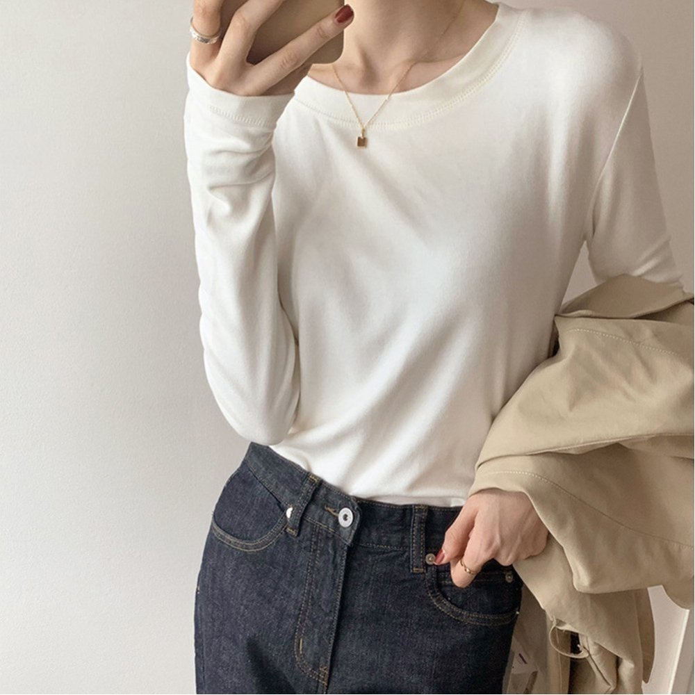 【ミニミニストア/miniministore】のヒートインナー レディース あったか インテリア・キッズ・メンズ・レディースファッション・服の通販 founy(ファニー) 　ファッション　Fashion　レディースファッション　Fashion for Women　インナー　Innerwear　カットソー　Cut and Sewn Top　カーディガン　Cardigan, Knitwear　ジャケット　Jacket, Outerwear　セーター　Sweater, Knitwear　長袖　Long Sleeve, Full Sleeve　パープル　Purple, Violet　フィット　Fit, Slim Fit　ベーシック　Basic, Essential　防寒　Cold Protection, Winter-Ready　無地　Plain, Solid Color　ラウンド　Round, Round Neck　A/W・秋冬　Autumn/Winter　ホワイト|ID: prp329100004795160 ipo3291000000034791364