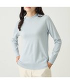 【エーシーデザインバイアルファキュービック/A/C DESIGN BY ALPHACUBIC】のラメリブハイネックニットプルオーバー サックス|ID: prp329100004795163 ipo3291000000034791378