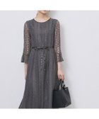 【インデックス/INDEX】の幾何ラインレースワンピース【洗濯機OK】 人気、トレンドファッション・服の通販 founy(ファニー) ファッション Fashion レディースファッション Fashion for Women ワンピース Dresses エレガント 上品 Elegant サテン Satin, Glossy Fabric スマート Smart, Elegant スリーブ Sleeve, Long Sleeve / Short Sleeve フレア Flare, Flared ポケット Pocket, Pocket Detail リボン Ribbon, Bow レース Lace, Lace Fabric thumbnail チャコールグレー|ID: prp329100004795165 ipo3291000000034924189