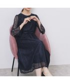 【インデックス/INDEX】の幾何ラインレースワンピース【洗濯機OK】 人気、トレンドファッション・服の通販 founy(ファニー) ファッション Fashion レディースファッション Fashion for Women ワンピース Dresses エレガント 上品 Elegant サテン Satin, Glossy Fabric スマート Smart, Elegant スリーブ Sleeve, Long Sleeve / Short Sleeve フレア Flare, Flared ポケット Pocket, Pocket Detail リボン Ribbon, Bow レース Lace, Lace Fabric thumbnail ネイビー|ID: prp329100004795165 ipo3291000000034924192