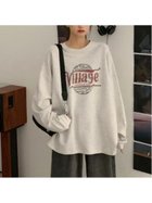 【ミニミニストア/miniministore】のロゴTシャツ レディース 長袖 韓国 オフホワイト|ID: prp329100004795167 ipo3291000000034791390