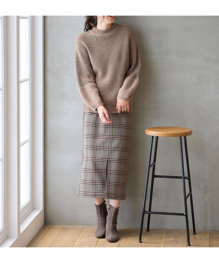 【エニー/ANY】の【手洗い可/ウエストゴム/裏起毛】チェックボンディングタイトスカート インテリア・キッズ・メンズ・レディースファッション・服の通販 founy(ファニー) https://founy.com/ ファッション Fashion レディースファッション Fashion for Women スカート Skirts スウェット / スエット Sweatshirt, Sweatwear ストレッチ Stretch, Stretchy Fabric スニーカー Sneakers, Trainers タイトスカート Pencil Skirt, Tight Skirt トレンド Trend, Trending Now ボンディング Bonding, Bonded Fabric 再入荷 Restock / Back in Stock A/W・秋冬 Autumn/Winter |ID: prp329100004795170 ipo3291000000034791406