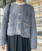 【トゥモローランド/TOMORROWLAND】のムートン クルーネックカーディガン 15 グレー|ID: prp329100004795171 ipo3291000000034791412