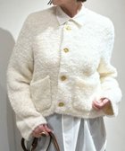 【トゥモローランド/TOMORROWLAND】のムートン クルーネックカーディガン 11 ホワイト|ID: prp329100004795171 ipo3291000000034791414