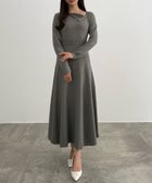 【ジュノア/JUNOAH】のCENEA アシンメトリーネックニットワンピース 人気、トレンドファッション・服の通販 founy(ファニー) ファッション Fashion レディースファッション Fashion for Women ワンピース Dresses ニットワンピース Knit Dresses thumbnail チャコール|ID: prp329100004795173 ipo3291000000034837131