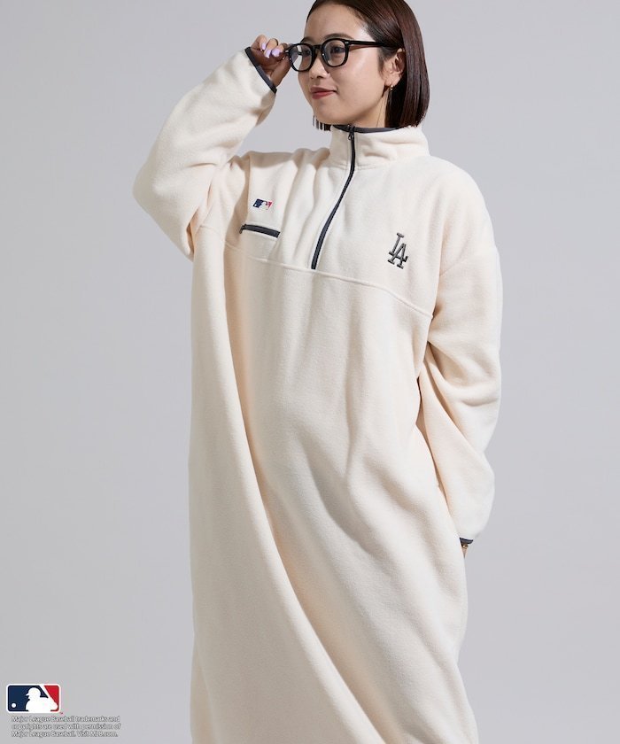 【フリークスストア/FREAK'S STORE】のMLB 配色 フリースワンピース 限定展開 25AW 人気、トレンドファッション・服の通販 founy(ファニー) 　ファッション　Fashion　レディースファッション　Fashion for Women　ワンピース　Dresses　2025年　2025　2025-2026秋冬・A/W　Autumn/Winter 2025–26 AW25–26　冬　Winter / This Winter　カットソー　Cut and Sewn Top　ジップ　Zip, Zipper　スペシャル　Special, Limited Edition　スポーツ　Sports, Activewear　ニューヨーク　New York, NYC Style　パイピング　Piping, Trim Design　人気　Popular, Best Seller　A/W・秋冬　Autumn/Winter　軽量　Lightweight, Ultra Light　 other-1|ID: prp329100004795175 ipo3291000000034872202