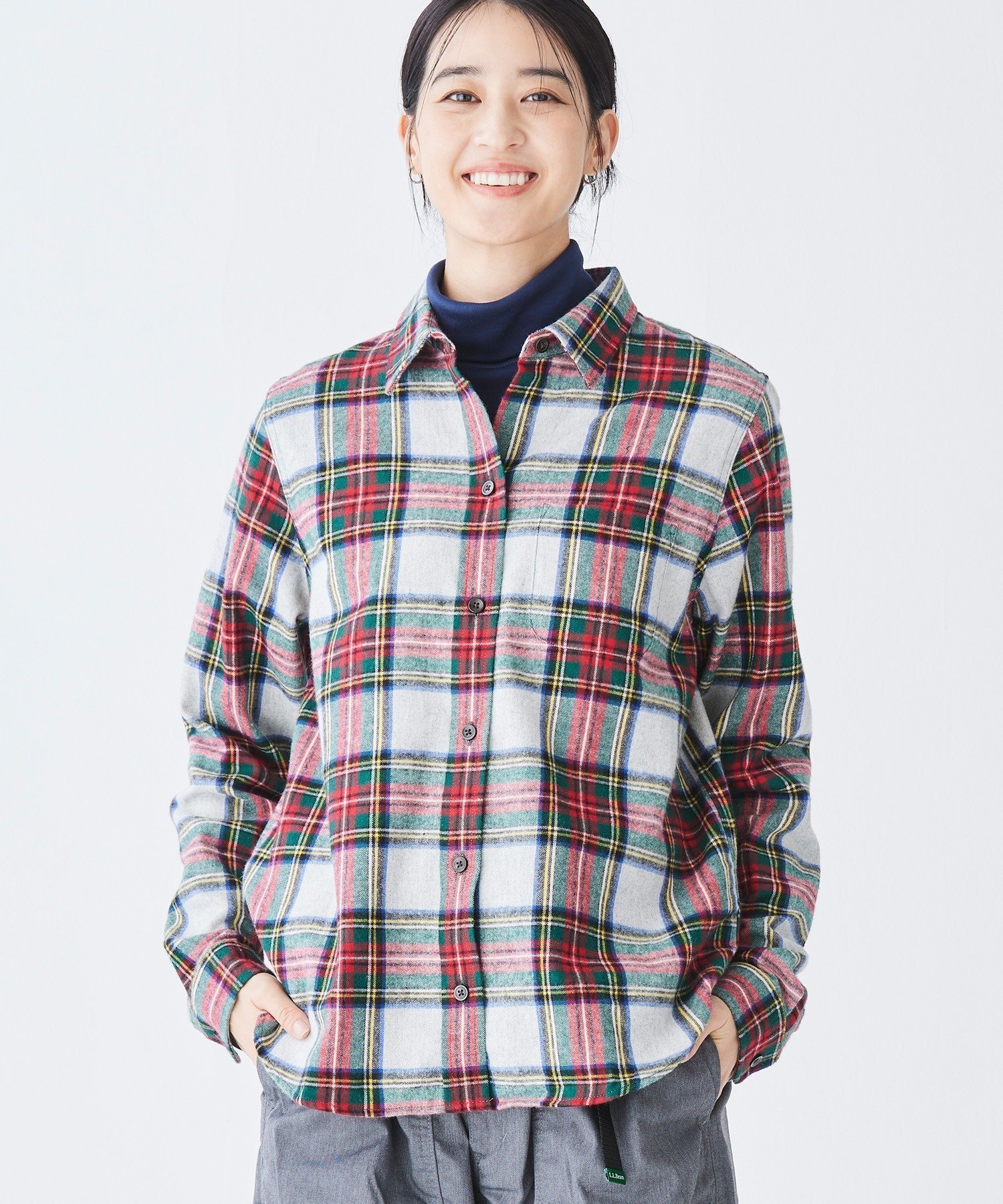 【エルエルビーン/L.L.Bean】のスコッチ・プラッド・フランネル・シャツ ジャパン・フィット インテリア・キッズ・メンズ・レディースファッション・服の通販 founy(ファニー) ファッション Fashion レディースファッション Fashion for Women トップス・カットソー Cut & Sew Tops シャツ・ブラウス・オフィスカジュアル Elegant Blouses & Button-Ups フィット Fit, Slim Fit フロント Front, Front Design ポケット Pocket, Pocket Detail LghtGryStwrt|ID: prp329100004795182 ipo3291000000034791462