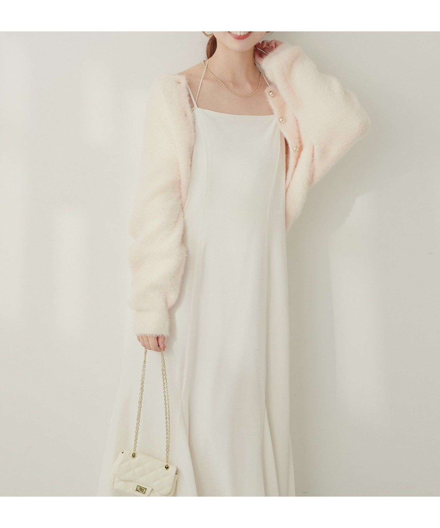 【ナチュラルクチュール/natural couture】のmizu マルチリボンマーメイドワンピース インテリア・キッズ・メンズ・レディースファッション・服の通販 founy(ファニー) 　ファッション　Fashion　レディースファッション　Fashion for Women　ワンピース　Dresses　インナー　Innerwear　カーディガン　Cardigan, Knitwear　キャミワンピース　Cami Dress, Slip Dress　シンプル　Simple, Minimal　スウェット / スエット　Sweatshirt, Sweatwear　ストレッチ　Stretch, Stretchy Fabric　ベロア　Velour, Soft Velvet　マーメイド　Mermaid, Fishtail Silhouette　リボン　Ribbon, Bow　ロング　Long, Long-Length　再入荷　Restock / Back in Stock　おすすめ　Recommended / Our Picks　エレガント 上品　Elegant　2025年　2025　2025-2026秋冬・A/W　Autumn/Winter 2025–26 AW25–26　オフホワイト|ID: prp329100004795189 ipo3291000000034791497