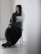 【サマンサモスモス/Samansa Mos2】の◎箔プリントスウェット 人気、トレンドファッション・服の通販 founy(ファニー) ファッション Fashion レディースファッション Fashion for Women トップス・カットソー Cut & Sew Tops レディースパーカー・カジュアルフーディー Casual Hoodies & Sweatshirts スウェット・クルーネックトップス Sweatshirts & Crewnecks / Relaxed Fit Sweat Tops おすすめ Recommended / Our Picks シンプル Simple, Minimal タートル Turtleneck, Turtle Collar デニム Denim, Jeans Material バランス Balance, Style Balance フロント Front, Front Design プリント Print, Printed Pattern thumbnail チャコールグレー|ID: prp329100004795192 ipo3291000000034791523
