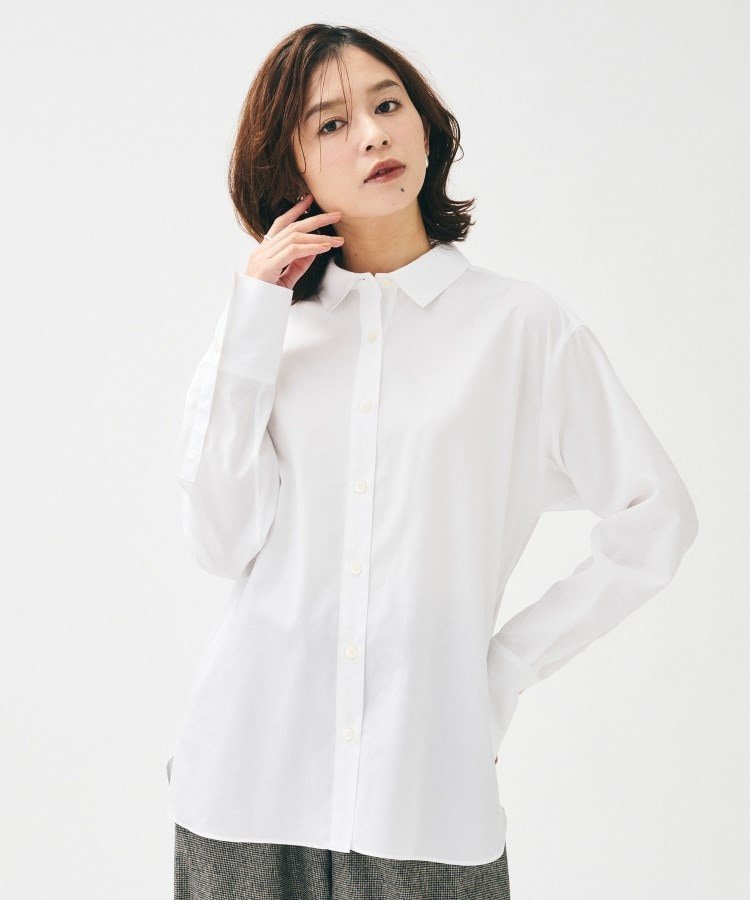 【アンタイトル/UNTITLED】の【重ね着レイヤード/スーツブラウス】ファインブロードベーシックシャツ 人気、トレンドファッション・服の通販 founy(ファニー) ファッション Fashion レディースファッション Fashion for Women トップス・カットソー Cut & Sew Tops シャツ・ブラウス・オフィスカジュアル Elegant Blouses & Button-Ups おすすめ Recommended / Our Picks インナー Innerwear シンプル Simple, Minimal ストライプ Stripe, Striped Pattern スマート Smart, Elegant スーツ Suit, Formalwear フォーマル Formal, Dressy ブロード Broadcloth, Fine Cotton ベスト Vest, Waistcoat ベーシック Basic, Essential 無地 Plain, Solid Color other-1|ID: prp329100004795217 ipo3291000000034791678