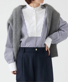【イエナ/IENA】のスビンコットンビブシャツ 人気、トレンドファッション・服の通販 founy(ファニー) ファッション Fashion レディースファッション Fashion for Women トップス・カットソー Cut & Sew Tops シャツ・ブラウス・オフィスカジュアル Elegant Blouses & Button-Ups 2025年 2025 2025-2026秋冬・A/W Autumn/Winter 2025–26 AW25–26 アクセサリー Fashion Accessories ベーシック Basic, Essential メガネ Glasses, Eyewear |ID:prp329100004795218