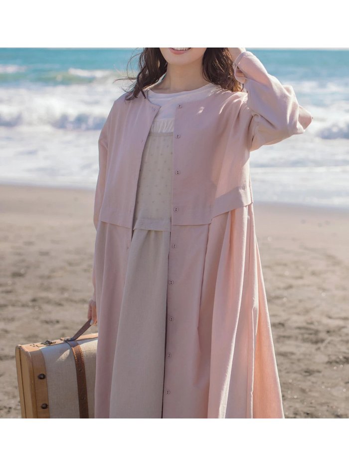 【サマンサモスモス/Samansa Mos2】の【ゆべし*Samansa Mos2】切替2WAYワンピース インテリア・キッズ・メンズ・レディースファッション・服の通販 founy(ファニー) https://founy.com/ ファッション Fashion レディースファッション Fashion for Women ワンピース Dresses プリーツ Pleats, Pleated エレガント 上品 Elegant 切替 Switching, Contrast Panel 春 Spring 楽ちん Easy Fit, Comfortable |ID: prp329100004795223 ipo3291000000034791741