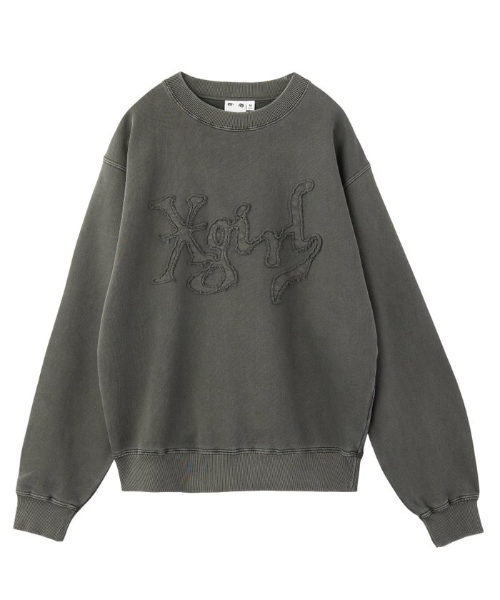 【エックスガール/X-girl】のX-girl/DISTORTED LOGO PATCH FADED SWEAT TOP インテリア・キッズ・メンズ・レディースファッション・服の通販 founy(ファニー) https://founy.com/ ファッション Fashion レディースファッション Fashion for Women トップス・カットソー Cut & Sew Tops レディースパーカー・カジュアルフーディー Casual Hoodies & Sweatshirts スウェット・クルーネックトップス Sweatshirts & Crewnecks / Relaxed Fit Sweat Tops シンプル Simple, Minimal スウェット / スエット Sweatshirt, Sweatwear デニム Denim, Jeans Material 長袖 Long Sleeve, Full Sleeve パッチ Patch, Appliqué ベーシック Basic, Essential ロング Long, Long-Length A/W・秋冬 Autumn/Winter おすすめ Recommended / Our Picks |ID: prp329100004795224 ipo3291000000034791744