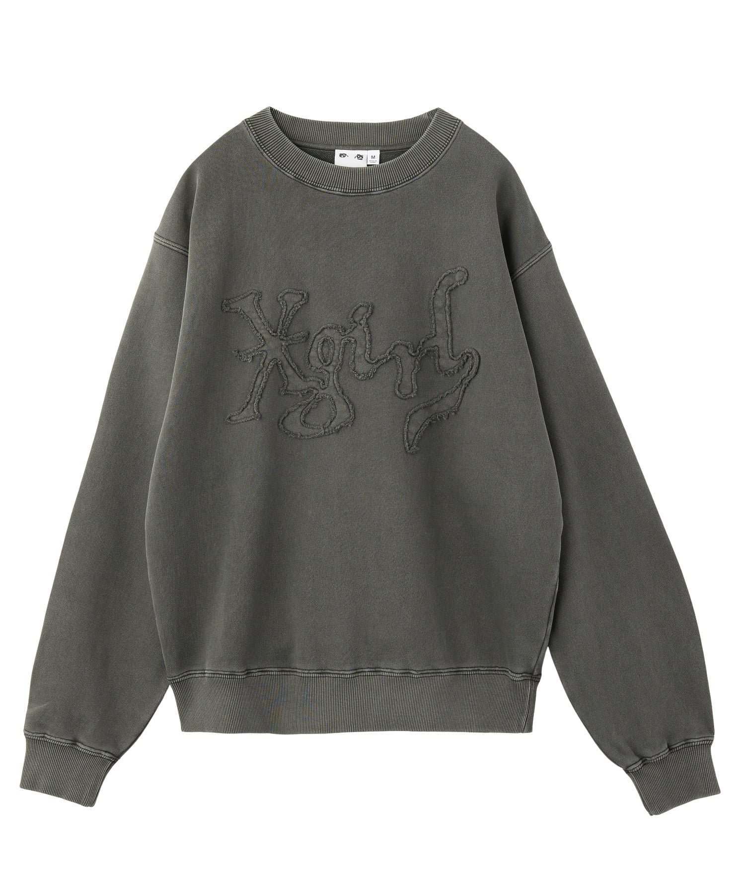 【エックスガール/X-girl】のX-girl/DISTORTED LOGO PATCH FADED SWEAT TOP 人気、トレンドファッション・服の通販 founy(ファニー) 　ファッション　Fashion　レディースファッション　Fashion for Women　トップス・カットソー　Cut & Sew Tops　レディースパーカー・カジュアルフーディー　Casual Hoodies & Sweatshirts　スウェット・クルーネックトップス　Sweatshirts & Crewnecks / Relaxed Fit Sweat Tops　シンプル　Simple, Minimal　スウェット / スエット　Sweatshirt, Sweatwear　デニム　Denim, Jeans Material　長袖　Long Sleeve, Full Sleeve　パッチ　Patch, Appliqué　ベーシック　Basic, Essential　ロング　Long, Long-Length　A/W・秋冬　Autumn/Winter　おすすめ　Recommended / Our Picks　 other-1|ID: prp329100004795224 ipo3291000000034791744