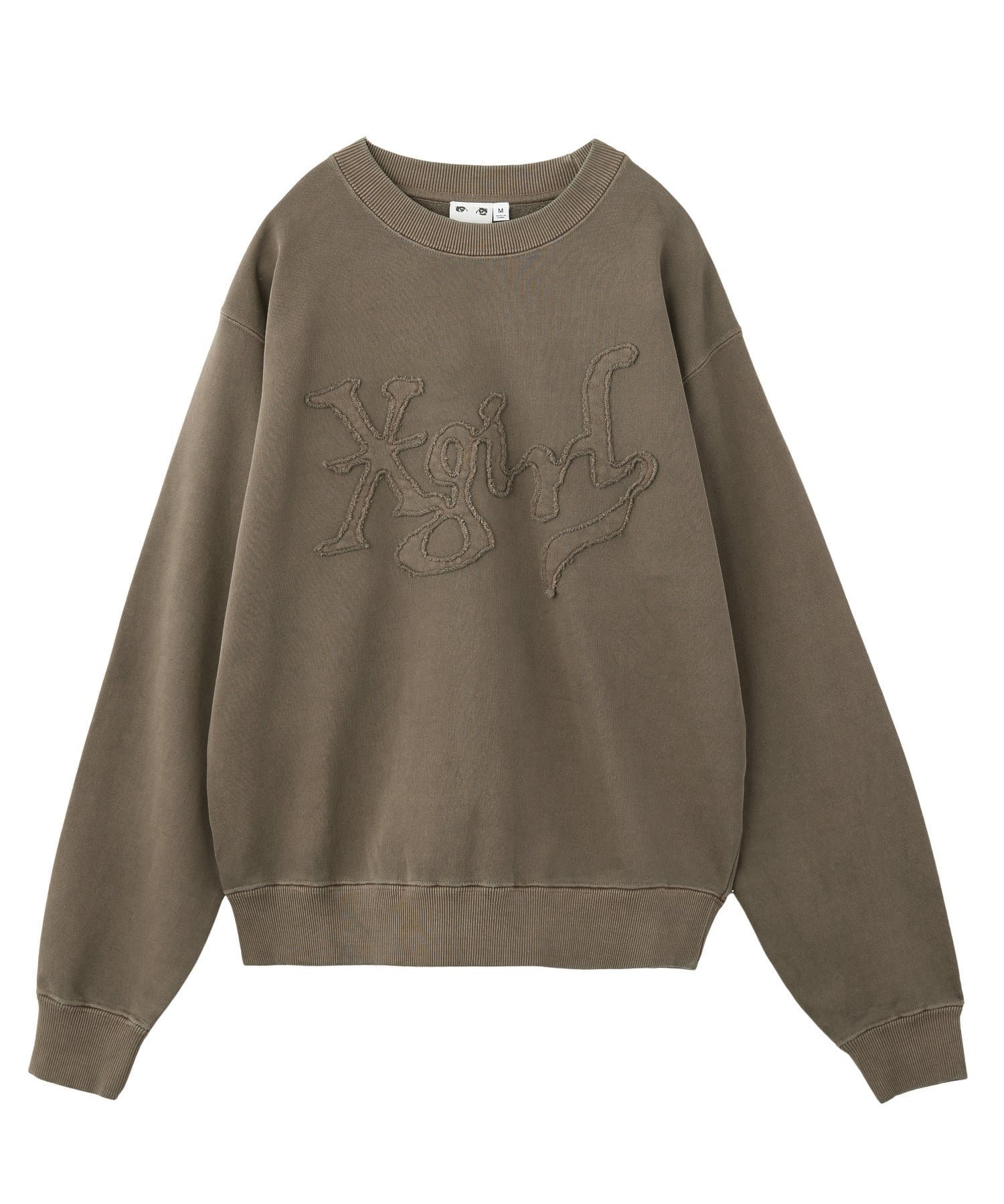 【エックスガール/X-girl】のX-girl/DISTORTED LOGO PATCH FADED SWEAT TOP インテリア・キッズ・メンズ・レディースファッション・服の通販 founy(ファニー) 　ファッション　Fashion　レディースファッション　Fashion for Women　トップス・カットソー　Cut & Sew Tops　レディースパーカー・カジュアルフーディー　Casual Hoodies & Sweatshirts　スウェット・クルーネックトップス　Sweatshirts & Crewnecks / Relaxed Fit Sweat Tops　シンプル　Simple, Minimal　スウェット / スエット　Sweatshirt, Sweatwear　デニム　Denim, Jeans Material　長袖　Long Sleeve, Full Sleeve　パッチ　Patch, Appliqué　ベーシック　Basic, Essential　ロング　Long, Long-Length　A/W・秋冬　Autumn/Winter　おすすめ　Recommended / Our Picks　BROWN|ID: prp329100004795224 ipo3291000000034791751