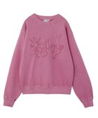 【エックスガール/X-girl】のX-girl/DISTORTED LOGO PATCH FADED SWEAT TOP PINK|ID: prp329100004795224 ipo3291000000034791752
