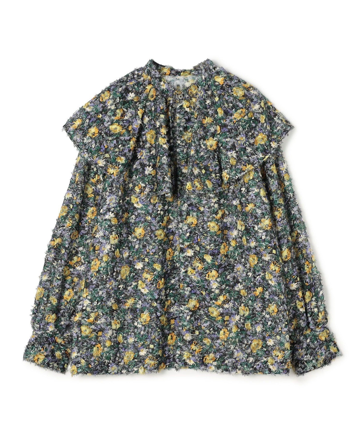 【トゥモローランド/TOMORROWLAND】のラメカットジャカード ワイドカラーブラウス 人気、トレンドファッション・服の通販 founy(ファニー) 　ファッション　Fashion　レディースファッション　Fashion for Women　トップス・カットソー　Cut & Sew Tops　シャツ・ブラウス・オフィスカジュアル　Elegant Blouses & Button-Ups　おすすめ　Recommended / Our Picks　ジャケット　Jacket, Outerwear　プリント　Print, Printed Pattern　ワイド　Wide, Wide Fit　 other-1|ID: prp329100004795230 ipo3291000000034791788