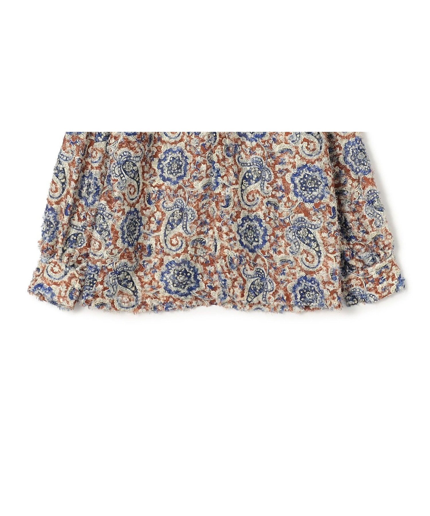 【トゥモローランド/TOMORROWLAND】のラメカットジャカード ワイドカラーブラウス インテリア・キッズ・メンズ・レディースファッション・服の通販 founy(ファニー) 　ファッション　Fashion　レディースファッション　Fashion for Women　トップス・カットソー　Cut & Sew Tops　シャツ・ブラウス・オフィスカジュアル　Elegant Blouses & Button-Ups　おすすめ　Recommended / Our Picks　ジャケット　Jacket, Outerwear　プリント　Print, Printed Pattern　ワイド　Wide, Wide Fit　46 ブラウン系|ID: prp329100004795230 ipo3291000000034791793