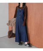 【ラジュール/Lajour】のデニムキャミワンピース 人気、トレンドファッション・服の通販 founy(ファニー) ファッション Fashion レディースファッション Fashion for Women ワンピース Dresses キャミソールワンピース Camisole Dresses スリット Slit, Slit Detail デニム Denim, Jeans Material トレンド Trend, Trending Now thumbnail ブルー|ID: prp329100004795231 ipo3291000000034791794