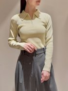 【スナイデル/SNIDEL】のハーフジップポロニットプルオーバー YEL[032]|ID:prp329100004795232