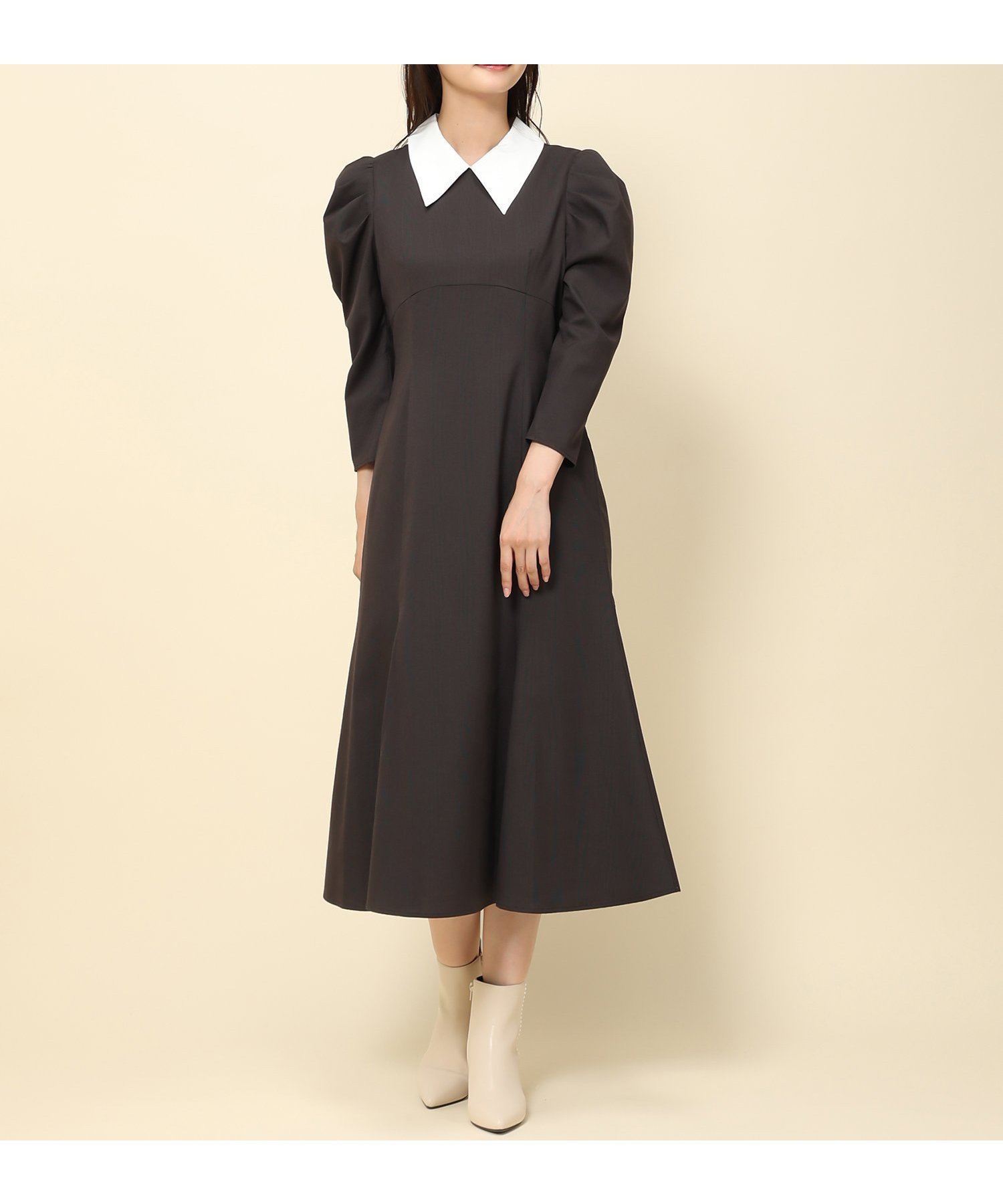 【ミッシュマッシュ/MISCH MASCH】の襟付きマーメイドワンピース 人気、トレンドファッション・服の通販 founy(ファニー) 　ファッション　Fashion　レディースファッション　Fashion for Women　ワンピース　Dresses　クラシカル　Classical, Vintage-Inspired　スリーブ　Sleeve, Long Sleeve / Short Sleeve　マーメイド　Mermaid, Fishtail Silhouette　 other-1|ID: prp329100004795233 ipo3291000000034791801