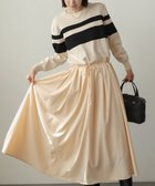 【バブ ブージュルード/Bab Bou Jeloud】のマルチボーダーワンピース 人気、トレンドファッション・服の通販 founy(ファニー) ファッション Fashion レディースファッション Fashion for Women ワンピース Dresses ドッキング Docking, Mixed Material フレア Flare, Flared ペチコート Petticoat, Underskirt ラウンド Round, Round Neck リボン Ribbon, Bow エレガント 上品 Elegant 再入荷 Restock / Back in Stock thumbnail BEIGE|ID: prp329100004795235 ipo3291000000034791826