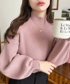 【モーメントプラス/moment+ / MEN】の7G ボトルネックボリュームスリーブリブニットプルオーバー ピンクベージュ|ID: prp329100004795236 ipo3291000000034791829