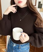 【モーメントプラス/moment+ / MEN】の7G ボトルネックボリュームスリーブリブニットプルオーバー ブラウン|ID: prp329100004795236 ipo3291000000034791840