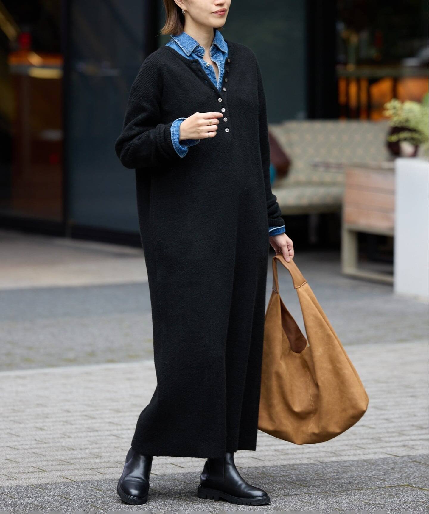 【スローブ イエナ/SLOBE IENA】のエアリーヘンリーニットワンピース 人気、トレンドファッション・服の通販 founy(ファニー) ファッション Fashion レディースファッション Fashion for Women ワンピース Dresses ニットワンピース Knit Dresses 2025年 2025 2025-2026秋冬・A/W Autumn/Winter 2025–26 AW25–26 シューズ Shoes, Footwear シンプル Simple, Minimal スニーカー Sneakers, Trainers フェミニン Feminine, Girly リラックス Relax, Relaxed Fit other-1|ID: prp329100004795242 ipo3291000000034843842