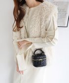 【アンドミー/andme】の楊柳 配色 メロー 長袖 ワンピース エクリュ|ID: prp329100004795244 ipo3291000000034791896