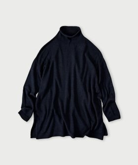 【フォーティファイブ アール/45R】のローゲージ超ガーゼのチュニック(インディゴ) 人気、トレンドファッション・服の通販 founy(ファニー) ファッション Fashion レディースファッション Fashion for Women トップス・カットソー Cut & Sew Tops インディゴ Indigo Denim スリット Slit, Slit Detail チュニック Tunic, Long Top |ID:prp329100004795247