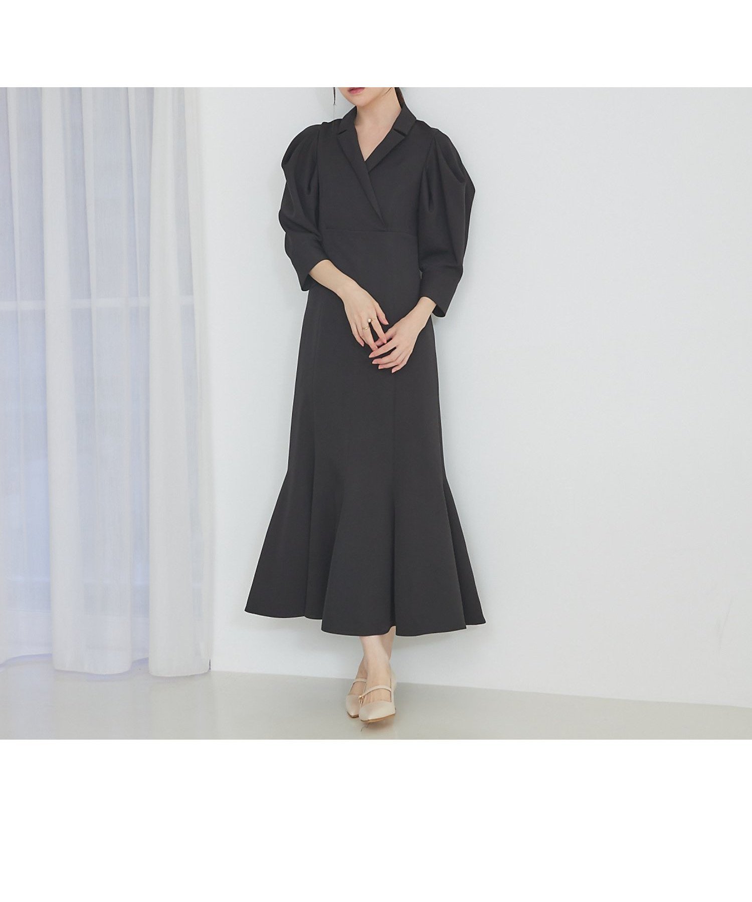 【セルフィスト/SELFIST】のテーラードカラーマーメイドワンピース インテリア・キッズ・メンズ・レディースファッション・服の通販 founy(ファニー) ファッション Fashion レディースファッション Fashion for Women ワンピース Dresses おすすめ Recommended / Our Picks エレガント 上品 Elegant キャップ Cap, Baseball Cap スニーカー Sneakers, Trainers ダウン Down, Puffer バランス Balance, Style Balance ミュール Mule, Backless Shoes ブラック|ID: prp329100004795260 ipo3291000000034843619