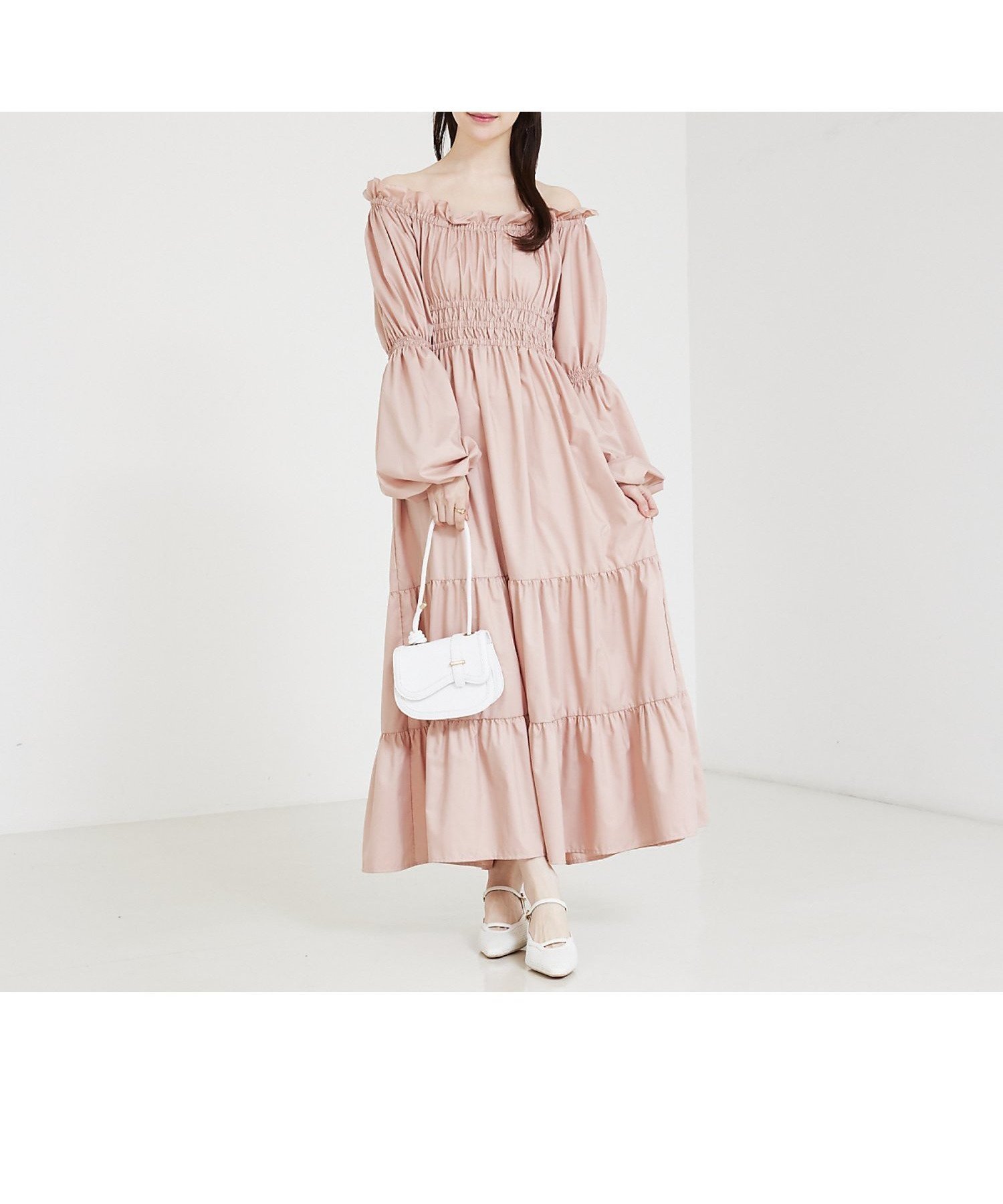 【セルフィスト/SELFIST】の2wayオフショルティアードワンピース インテリア・キッズ・メンズ・レディースファッション・服の通販 founy(ファニー) ファッション Fashion レディースファッション Fashion for Women ワンピース Dresses おすすめ Recommended / Our Picks ガーリー Girly, Feminine Style キャップ Cap, Baseball Cap スニーカー Sneakers, Trainers ティアードワンピース Tiered Dress, Flared Dress バルーン Balloon, Balloon Silhouette フリル Frill, Ruffle ピンク|ID: prp329100004795272 ipo3291000000034843661