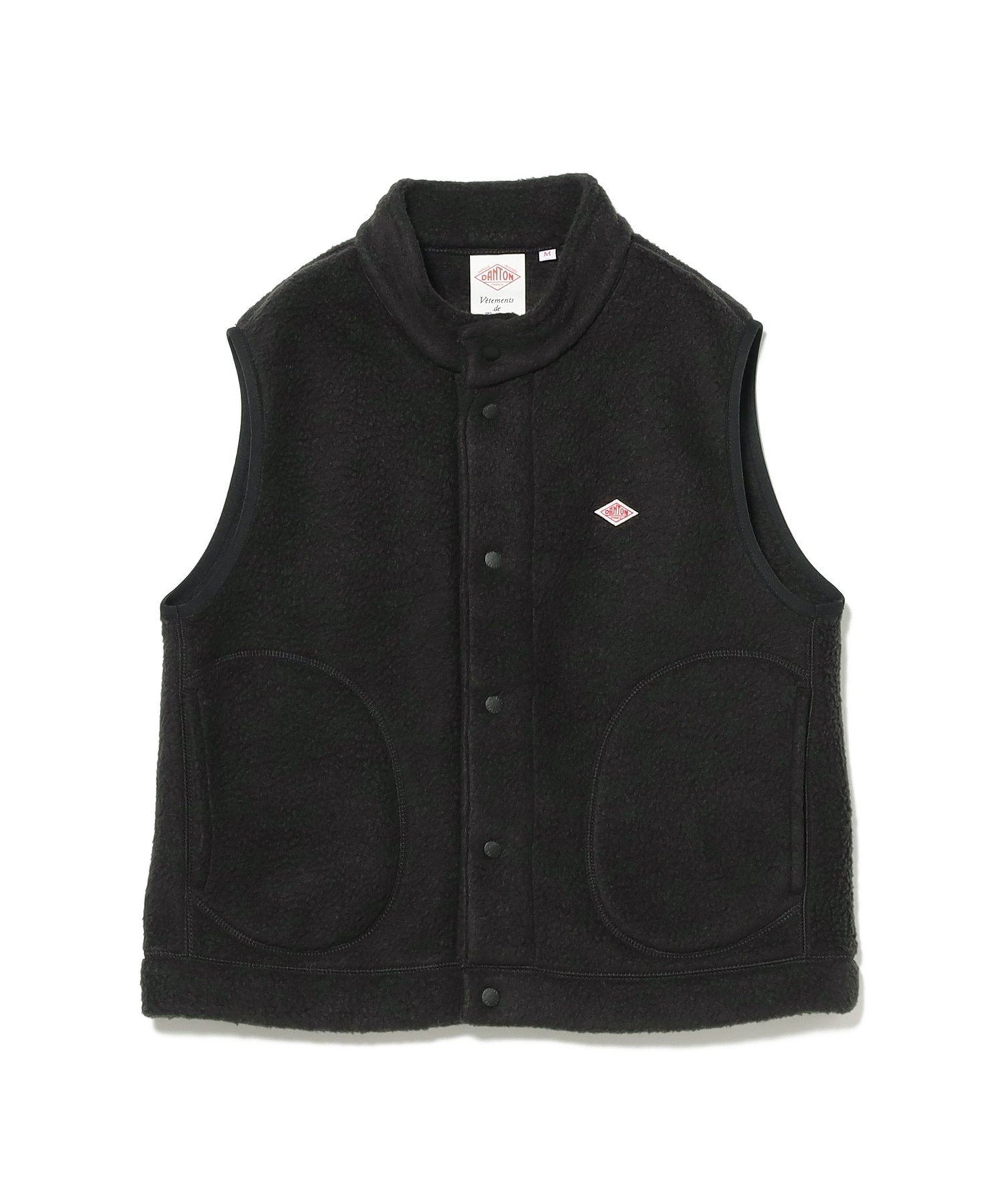 【ビームス ウイメン/BEAMS】のDANTON / DOUBLE FACE BOA STAND COLLAR インテリア・キッズ・メンズ・レディースファッション・服の通販 founy(ファニー) ファッション Fashion レディースファッション Fashion for Women インナー Innerwear シンプル Simple, Minimal スタンド Stand Collar, Upright Stand ドット Polka Dot, Dot Pattern フランス France, French フロント Front, Front Design ベスト Vest, Waistcoat ポケット Pocket, Pocket Detail ロング Long, Long-Length ワーク Workwear, Utility Style 090_BLACK|ID: prp329100004795275 ipo3291000000034792074