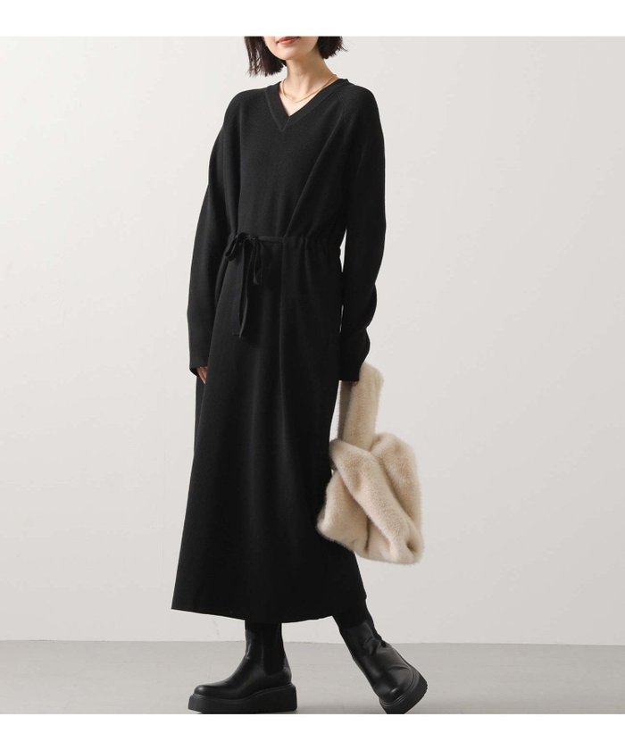 【グレディブリリアン/Gready Brilliant】のGready Brilliant/2_VネックリブニットOP インテリア・キッズ・メンズ・レディースファッション・服の通販 founy(ファニー) https://founy.com/ ファッション Fashion レディースファッション Fashion for Women トップス・カットソー Cut & Sew Tops ニット Knit Tops & Sweaters Vネックトップス V-Neck Tops / V-Cut Neckline Shirts シンプル Simple, Minimal ストレート Straight, Straight Cut デコルテ Décolleté, Neckline リボン Ribbon, Bow エレガント 上品 Elegant |ID: prp329100004795296 ipo3291000000034792177