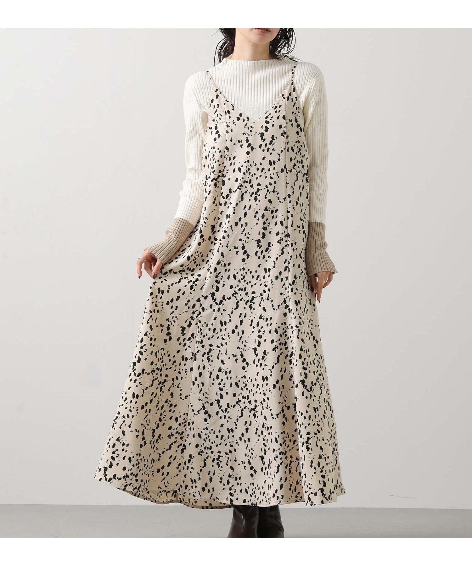 【グレディブリリアン/Gready Brilliant】のGready Brilliant/2_レオキャミOP インテリア・キッズ・メンズ・レディースファッション・服の通販 founy(ファニー) ファッション Fashion レディースファッション Fashion for Women トップス・カットソー Cut & Sew Tops キャミソール&ノースリーブ Camisoles & Sleeveless Tops キャミワンピース Cami Dress, Slip Dress デコルテ Décolleté, Neckline プリント Print, Printed Pattern マーメイド Mermaid, Fishtail Silhouette ラップ Wrap, Wrap Design エレガント 上品 Elegant 人気 Popular, Best Seller 秋 Autumn IVO|ID: prp329100004795308 ipo3291000000034792219