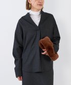 【マイカ ディール/MICA & DEAL】のスキッパーブラウス 人気、トレンドファッション・服の通販 founy(ファニー) ファッション Fashion レディースファッション Fashion for Women トップス・カットソー Cut & Sew Tops シャツ・ブラウス・オフィスカジュアル Elegant Blouses & Button-Ups シンプル Simple, Minimal スキッパー Skipper, Open Collar ストレッチ Stretch, Stretchy Fabric セットアップ Set-Up, Coordinated Outfit フロント Front, Front Design thumbnail CHARCOAL|ID: prp329100004795309 ipo3291000000034792223