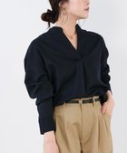 【マイカ ディール/MICA & DEAL】のスキッパーブラウス 人気、トレンドファッション・服の通販 founy(ファニー) ファッション Fashion レディースファッション Fashion for Women トップス・カットソー Cut & Sew Tops シャツ・ブラウス・オフィスカジュアル Elegant Blouses & Button-Ups シンプル Simple, Minimal スキッパー Skipper, Open Collar ストレッチ Stretch, Stretchy Fabric セットアップ Set-Up, Coordinated Outfit フロント Front, Front Design thumbnail NAVY|ID: prp329100004795309 ipo3291000000034792225