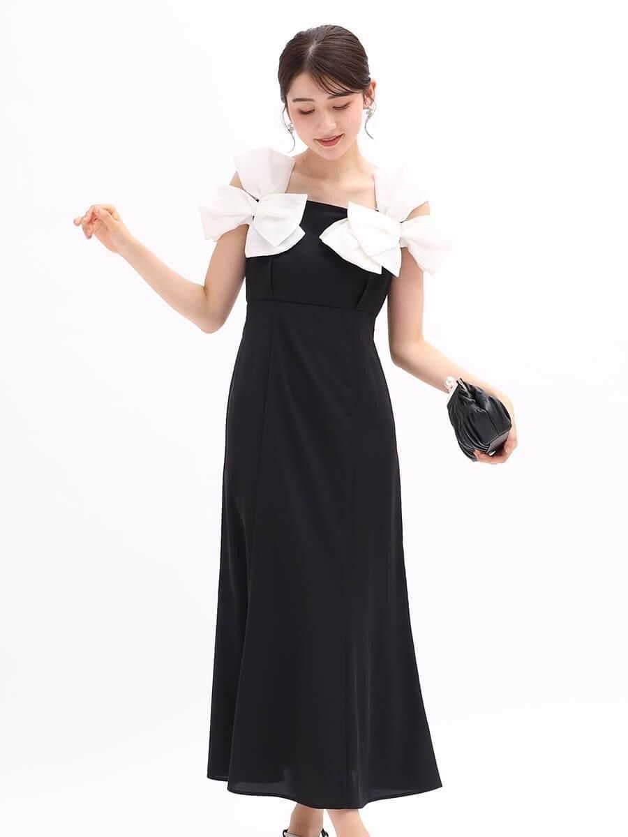 【ヴァン/Vin】のオフショルダーリボンマーメイドドレス 人気、トレンドファッション・服の通販 founy(ファニー) ファッション Fashion レディースファッション Fashion for Women ワンピース Dresses フォーマル・パーティードレス・結婚式用ドレス Elegant & Casual Dresses バランス Balance, Style Balance フェミニン Feminine, Girly マーメイド Mermaid, Fishtail Silhouette リボン Ribbon, Bow other-1|ID: prp329100004795323 ipo3291000000034843791