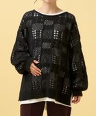 【レプシィム ローリーズファーム/LEPSIM LOWRYS FARM】の【産前・産後対応】マタニティ/ふわふわ編み柄ニット 人気、トレンドファッション・服の通販 founy(ファニー) ファッション Fashion キッズファッション Fashion for Kids おすすめ Recommended / Our Picks インナー Innerwear キャミソール Camisole, Spaghetti Strap Top スリット Slit, Slit Detail 透かし Cut-Out, Lacework thumbnail ブラック09|ID: prp329100004795335 ipo3291000000035077585