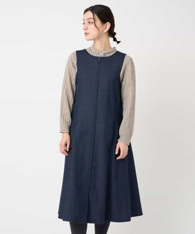 【メゾン ド サンク/Maison de CINQ】のウール混デニム前後2WAYジャンパースカート 人気、トレンドファッション・服の通販 founy(ファニー) ファッション Fashion レディースファッション Fashion for Women スカート Skirts インディゴ Indigo Denim インナー Innerwear ウォッシャブル Machine Washable 春 Spring 秋 Autumn ストレッチ Stretch, Stretchy Fabric デニム Denim, Jeans Material ポケット Pocket, Pocket Detail 冬 Winter / This Winter おすすめ Recommended / Our Picks 夏 Summer |ID:prp329100004795338