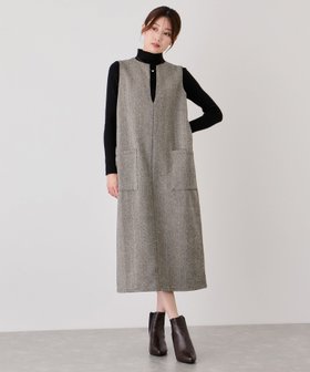 【ジャイロ/JAYRO】のVネックヘリンボーンツイードジャンスカ 人気、トレンドファッション・服の通販 founy(ファニー) ファッション Fashion レディースファッション Fashion for Women トップス・カットソー Cut & Sew Tops Vネックトップス V-Neck Tops / V-Cut Neckline Shirts インナー Innerwear クラシカル Classical, Vintage-Inspired ショート Short, Short Length シンプル Simple, Minimal スリット Slit, Slit Detail セーター Sweater, Knitwear タートルネック Turtleneck, High Neck チェスターコート Chester Coat, Long Coat ネップ Nepp, Slub Yarn ハイネック High Neck, Mock Neck バランス Balance, Style Balance パッチ Patch, Appliqué フェミニン Feminine, Girly フロント Front, Front Design ポケット Pocket, Pocket Detail ロング Long, Long-Length 冬 Winter / This Winter A/W・秋冬 Autumn/Winter |ID:prp329100004795350